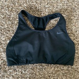 Black Nike sports bra. Good condition.